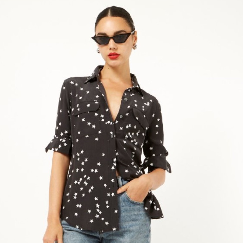 EQUIPMENT FEMME - Stars Silk Blouse